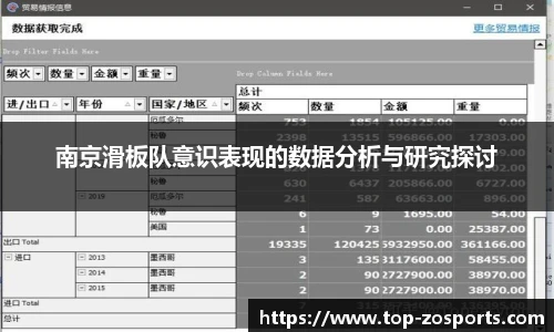 南京滑板队意识表现的数据分析与研究探讨